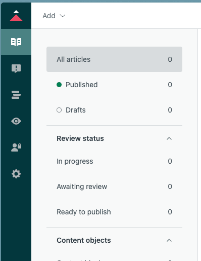 Zendesk Help Center Drafts tab