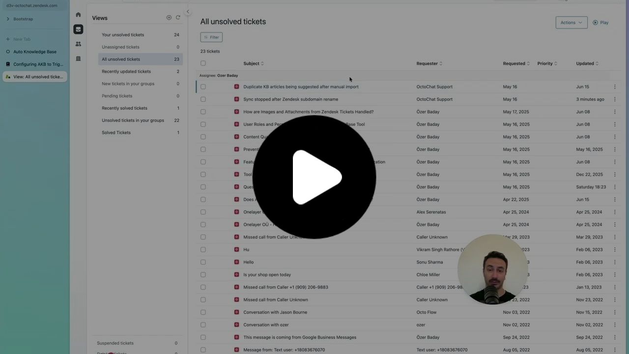 Watch the Auto Knowledge Base demo